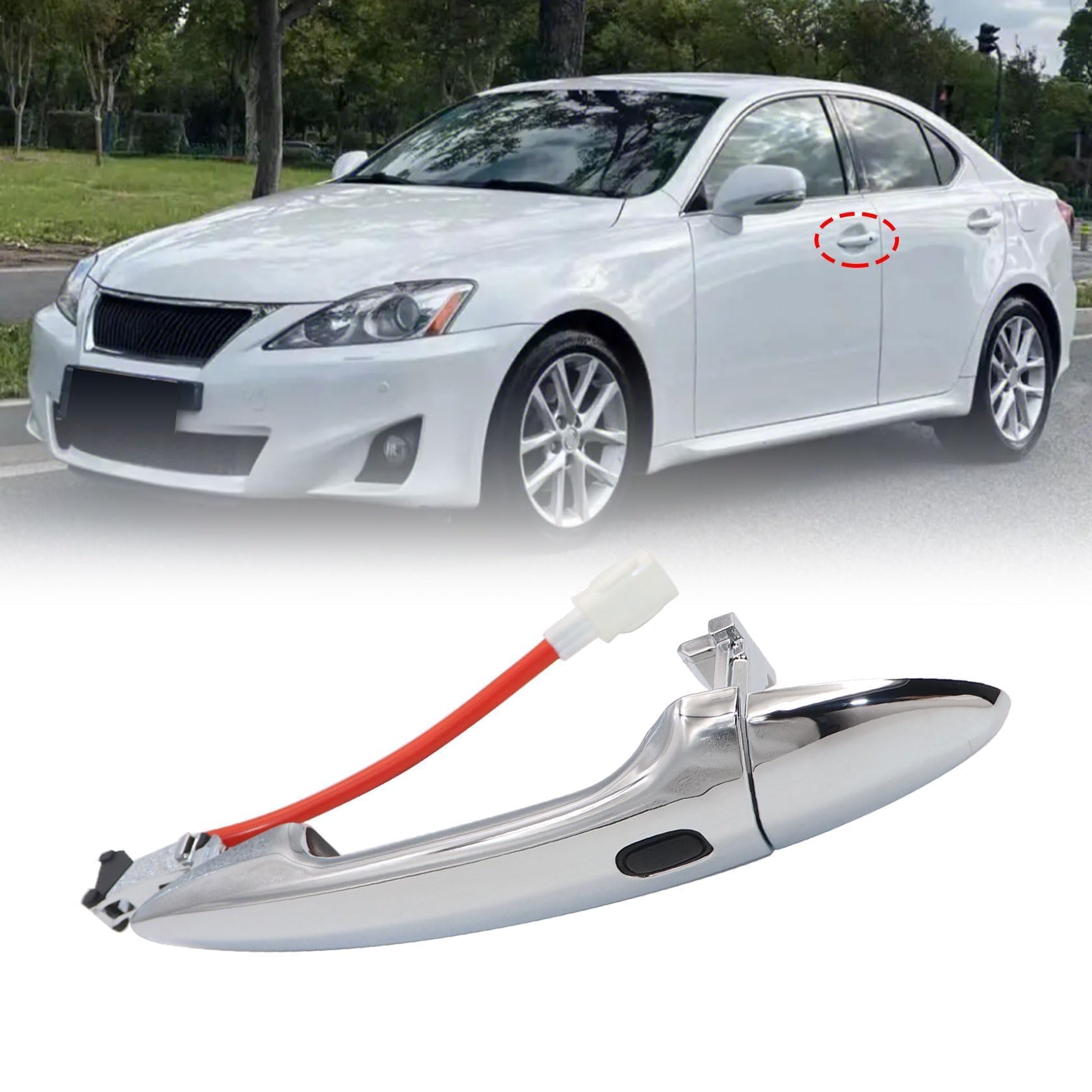 レクサスIS250 Amazon.com: FZJDSD Exterior Door Handle Front Left LH Compatible