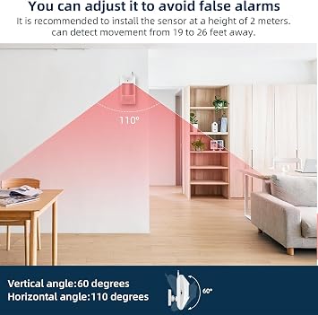 WiFi Alarm Home Security System, 120dB Alarm System with Motion Sensor and Remote Control, WiFi Siren for Shed Garage Alarm