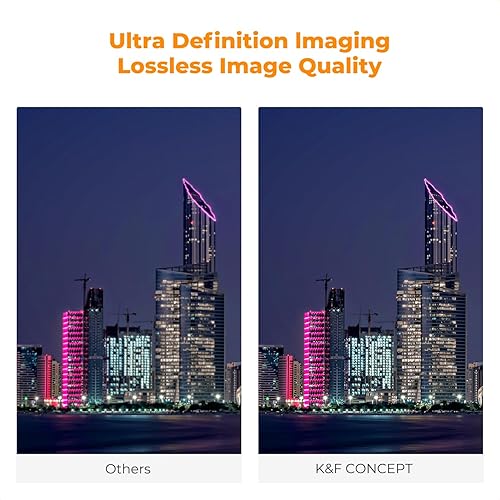 Miniatura 5 de K&F Concept Filtro de noche transparente natural de 3.031 in Filtro de reducción de contaminación por luz para cielo nocturnoestrella (serie nano-X)