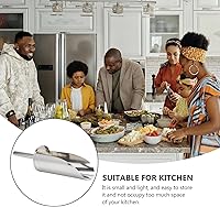 Vista 8 de Cabilock Cuchara de hielo de acero inoxidable pala de harina pala de grano de acero para té de arroz