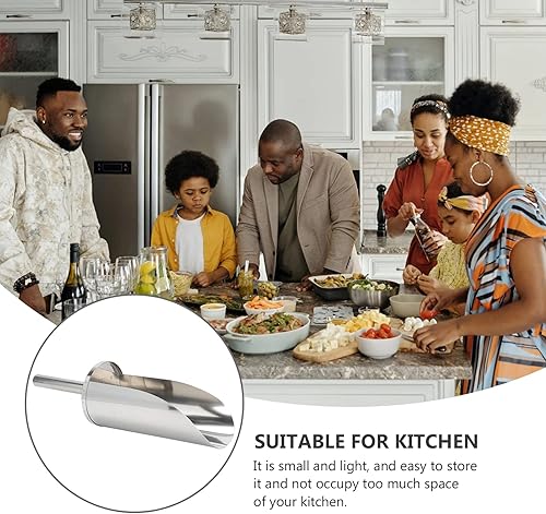 Miniatura 8 de Cabilock Cuchara de hielo de acero inoxidable pala de harina pala de grano de acero para té de arroz