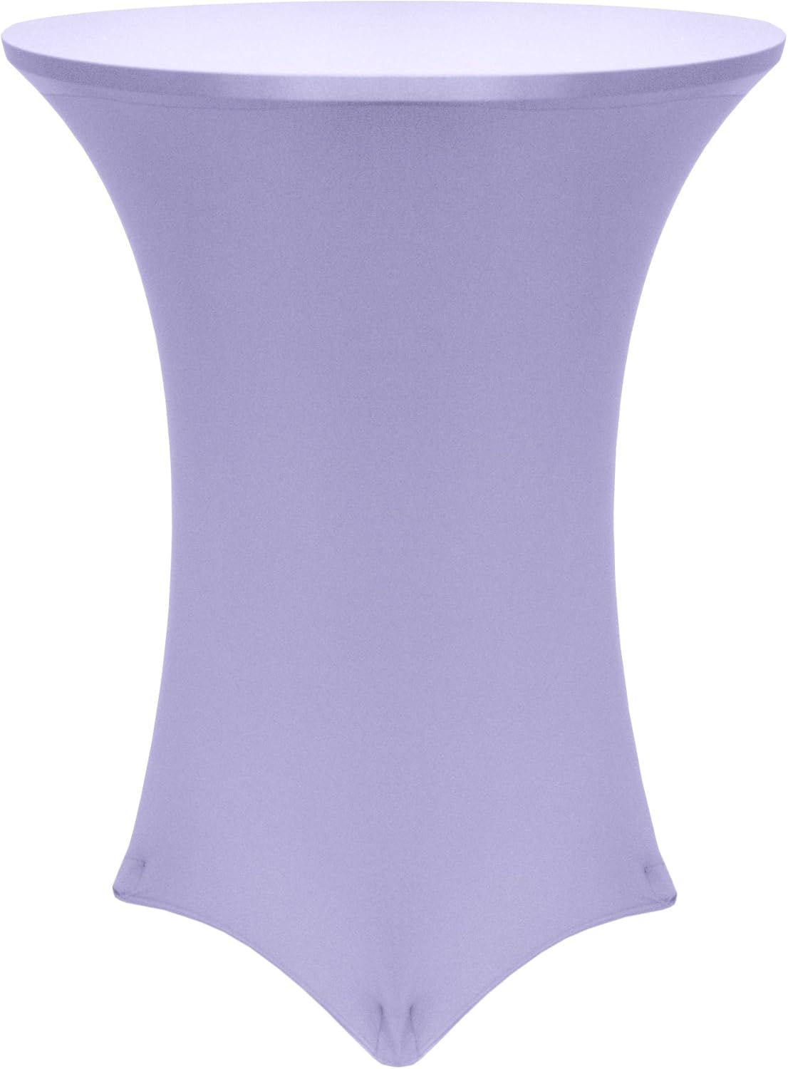 Ultimate Textile -5 Pack- 24-Inch Round Cocktail Spandex Fitted Stretch Elastic Tablecloth - Fits 42" High Tables, Burgundy Red