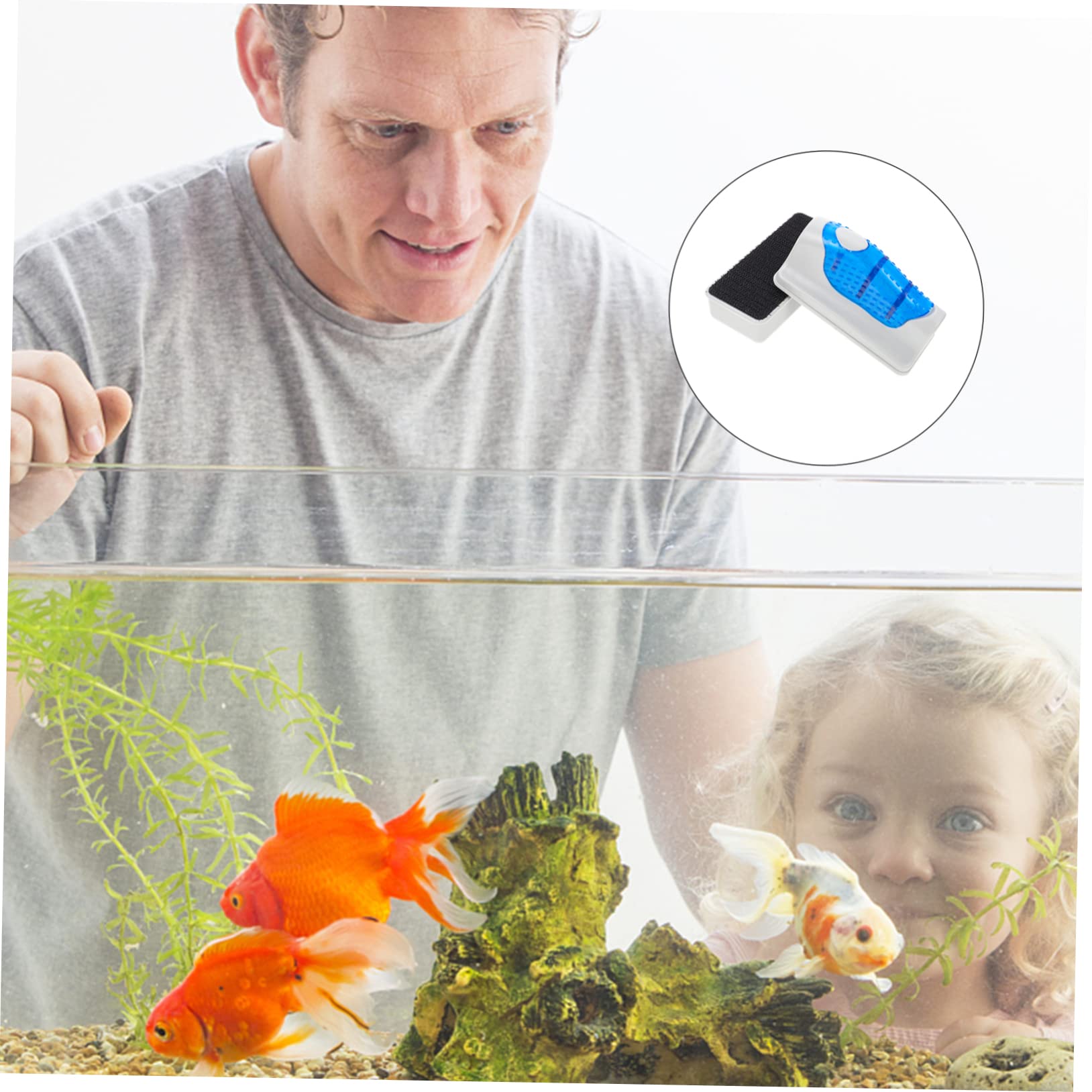 Mipcase 2stücke Magnetische Aquarium-reinigungsbürste Effektives Reinigungswerkzeug Für Fischglasbecken Schwimmend Mit Abnehmbarem Schaber Für Mühelose Von Algen Und Schmutz Im