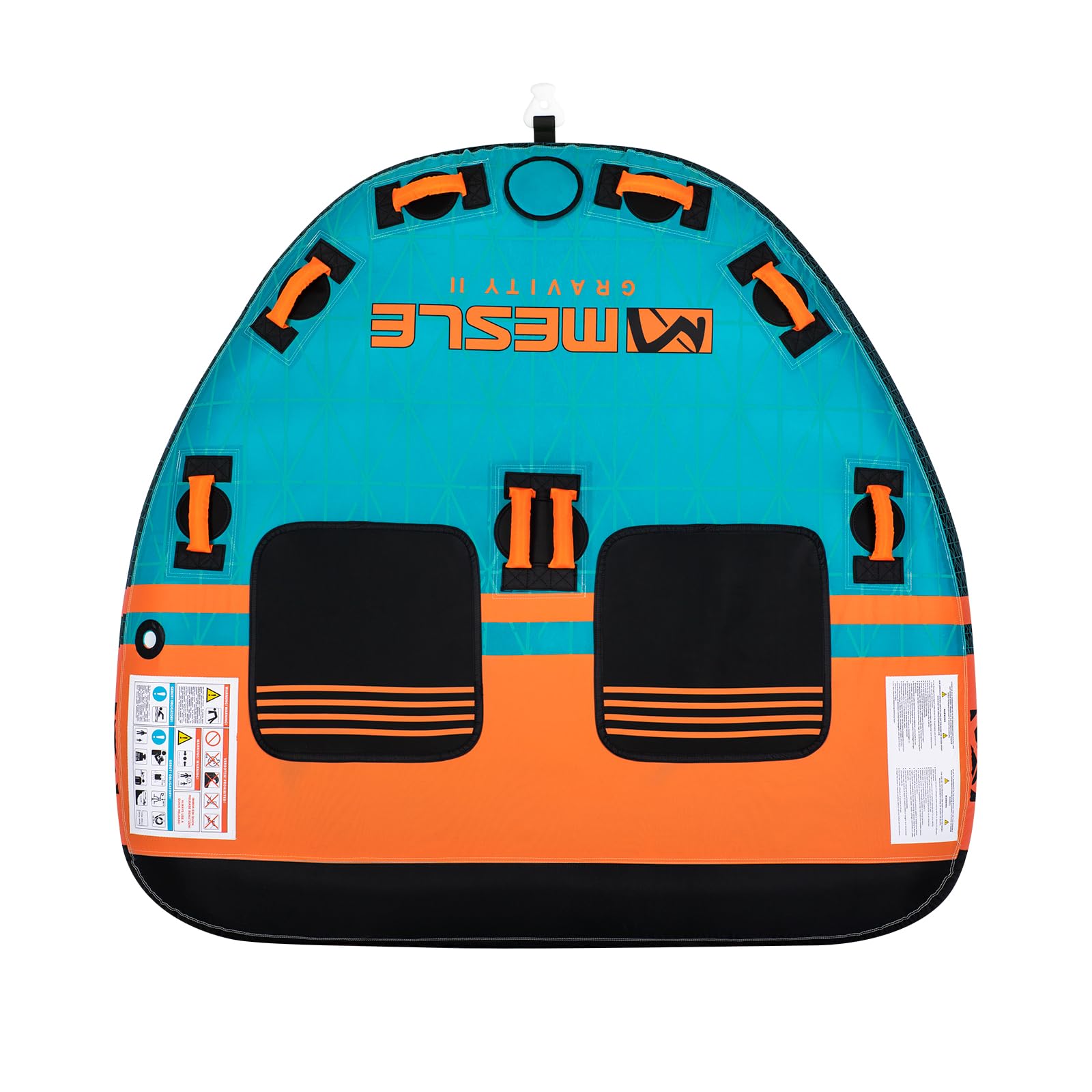 Mesle Funtube Gravity aufblasbarer Wasserreifen Towable Tube für 2-3 Personen mit Leine für Boot & Jetski