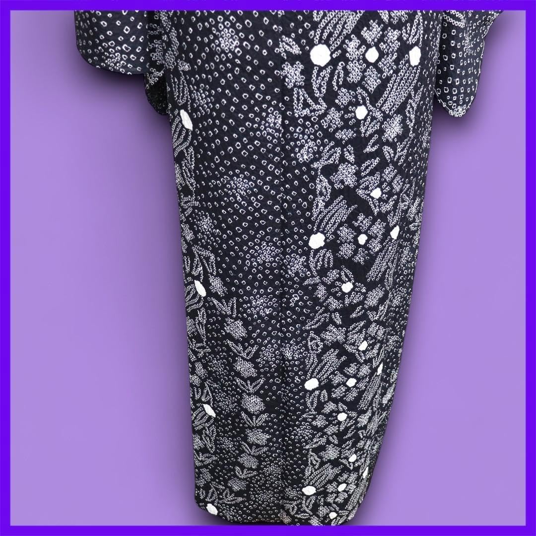 綿 本染 浴衣 着物 夏物 164 トール 絞り柄 水前 リップル