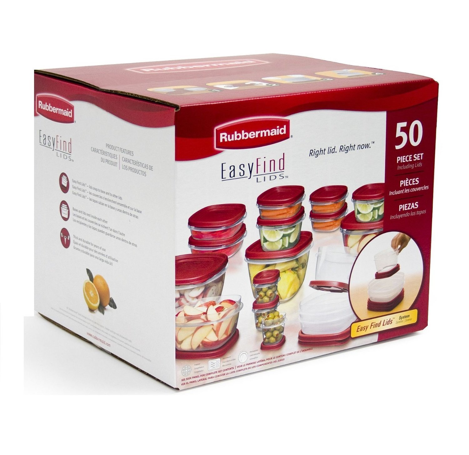 Amazon | (ラバーメイド) Rubbermaid イージーファインドふた 食品