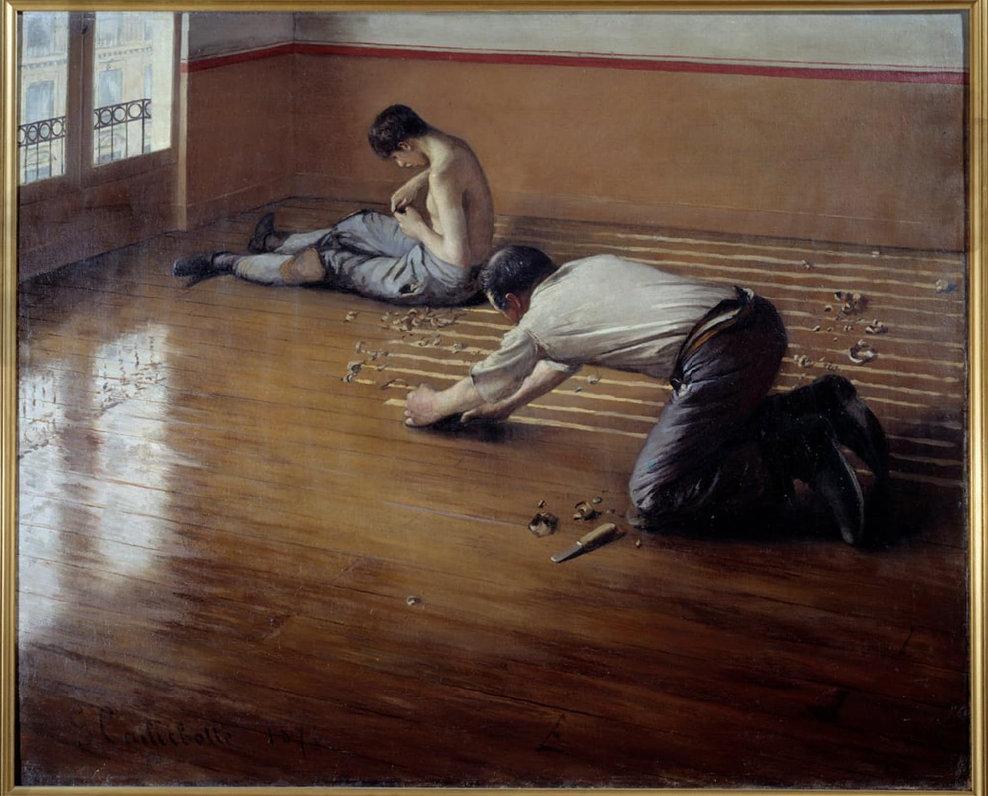 POSTERIIk Vintage Print Pop Art Landscape Artwork The floor planers. by Gustave Caillebotte Art Prints for Office Home Decor 60x90cm
