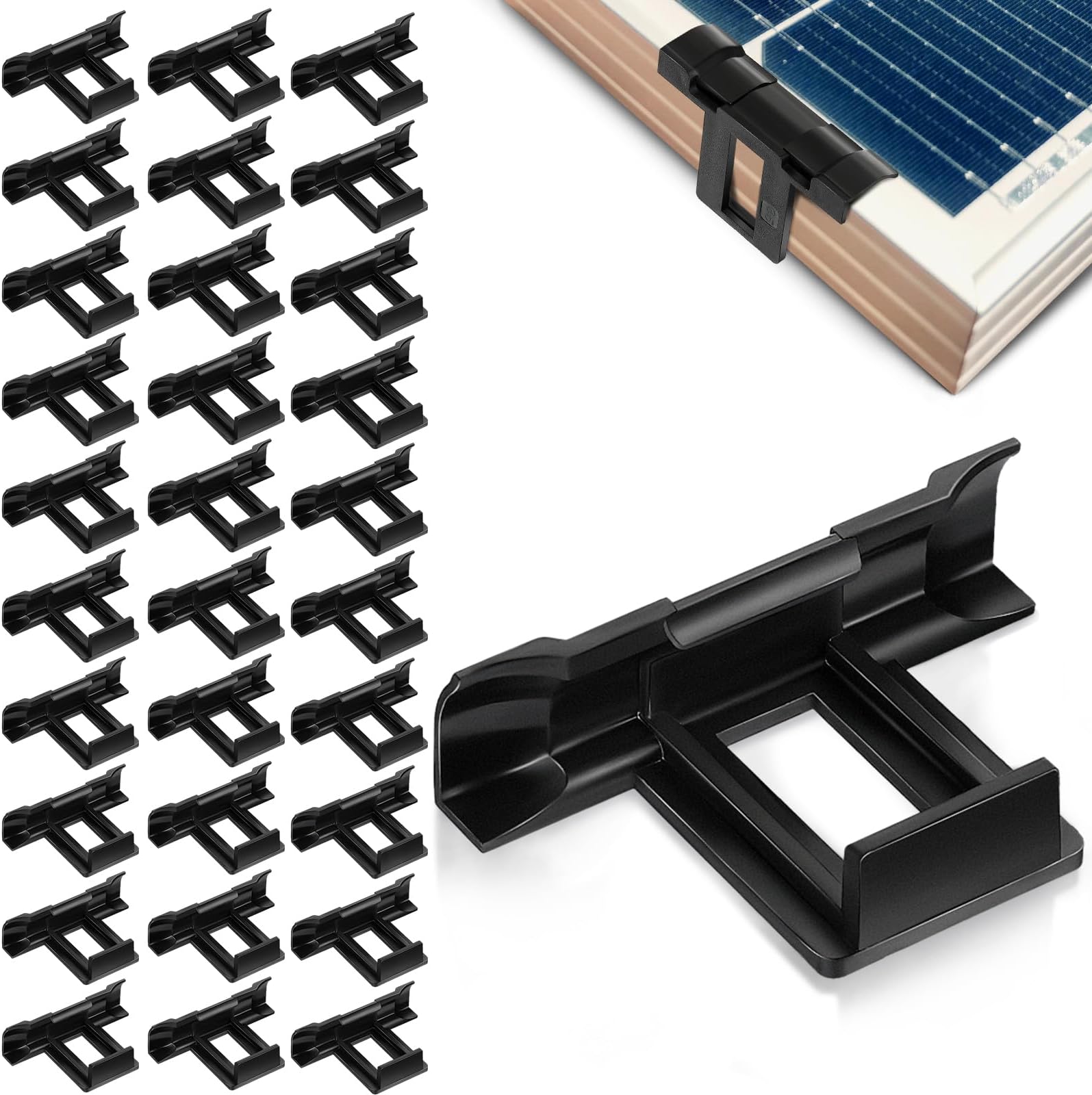PV Solarpanel Wasserablauf Clips 32 Stück - 30mm Schlammentfernung Für Solarmodule