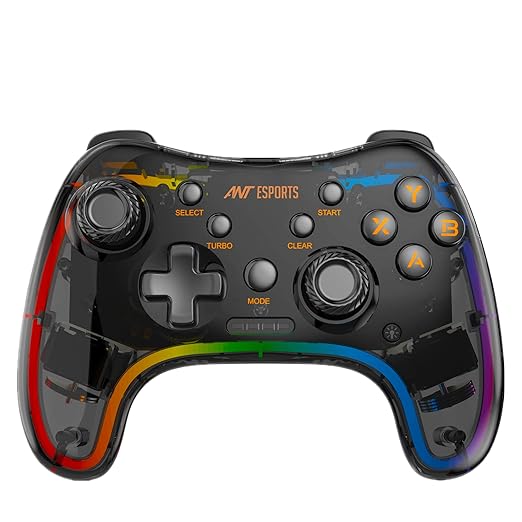 Ant Esports GP310R Wireless Game-Pad with Neon RGB, Support PS4, PS3, Xbox360 Gaming Console, PC, Android tv Set, Android Media Box, D-Input & X-Input Mode for Windows System at Rs. 1889