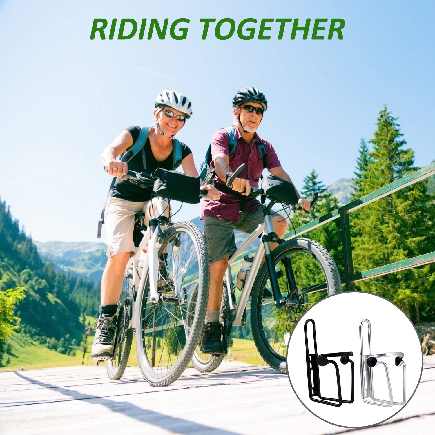 Portaborraccia Per Bici In Alluminio - Doppio Set Laterale Per MTB E Strada - Foto 7