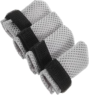 UKCOCO 4 Pçs Sapatos De Gato Luvas Esteticista Protetor De Pata Tampas De Unhas De Gato Meias De Gato Para Gatos Sapatos De Cachorro Poliéster Cinza Sapatos Para Gatos Capas De Pata De