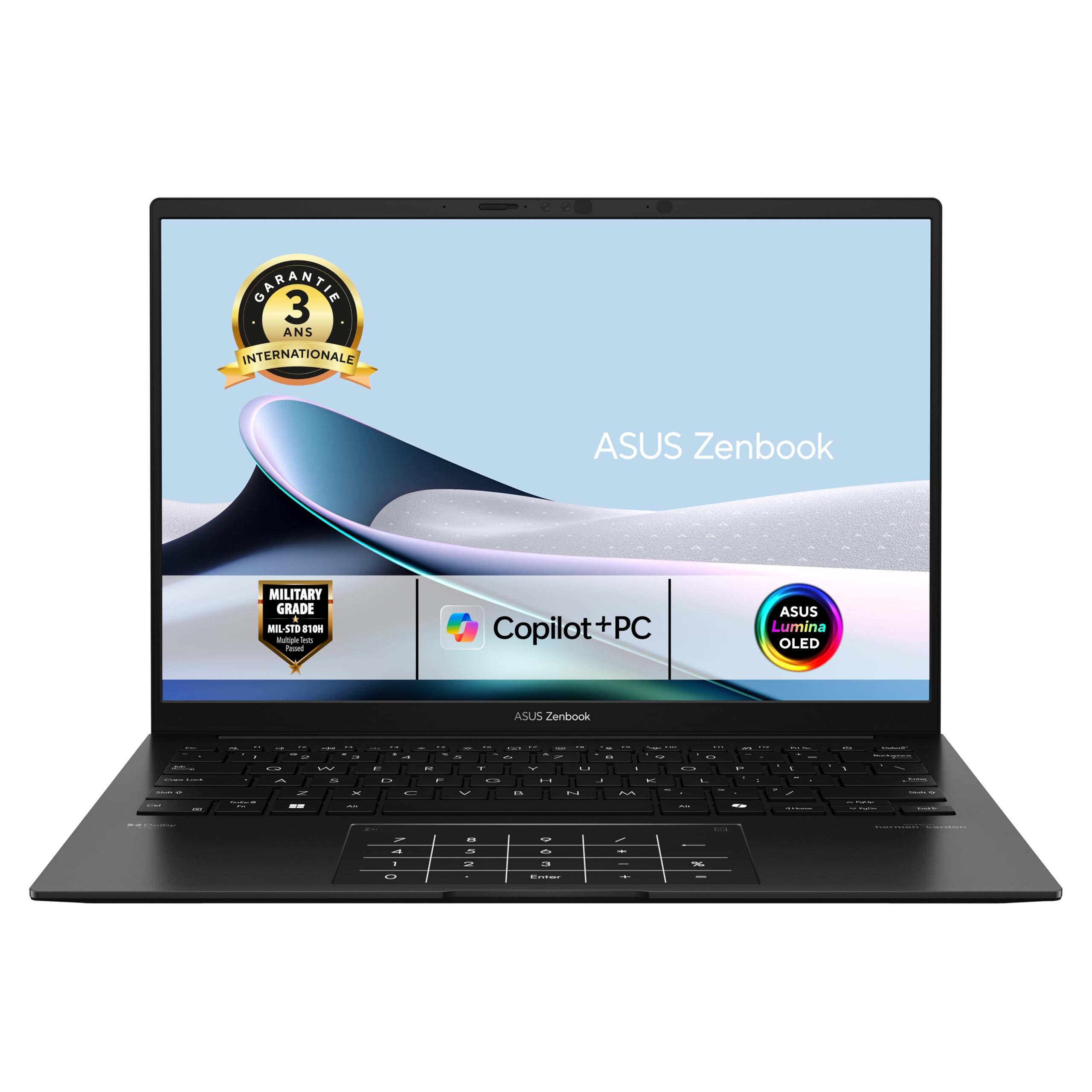 ASUS Zenbook 14 UM3406GA 14 Pouces WUXGA OLED (AMD Ryzen AI 7 445, 32Go LPDDR5X, 1To SSD, AMD Radeon Graphics, Windows 11 Home) - Clavier AZERTY - sans Chargeur