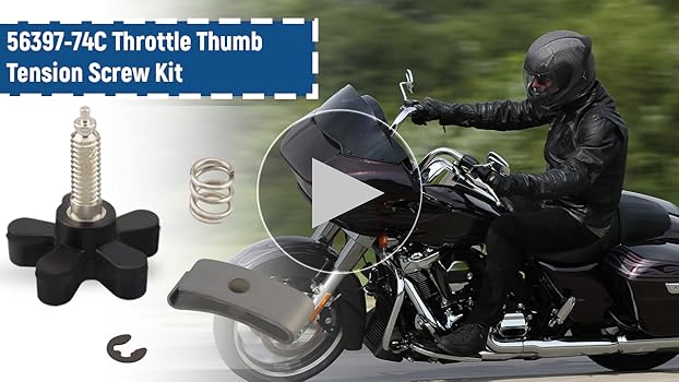 Vudajuley Throttle Thumb Tension Screw Kit Fit for Harley Davidson Vudajuley Throttle Thumb Tension Screw Kit Fit for Harley Davidson