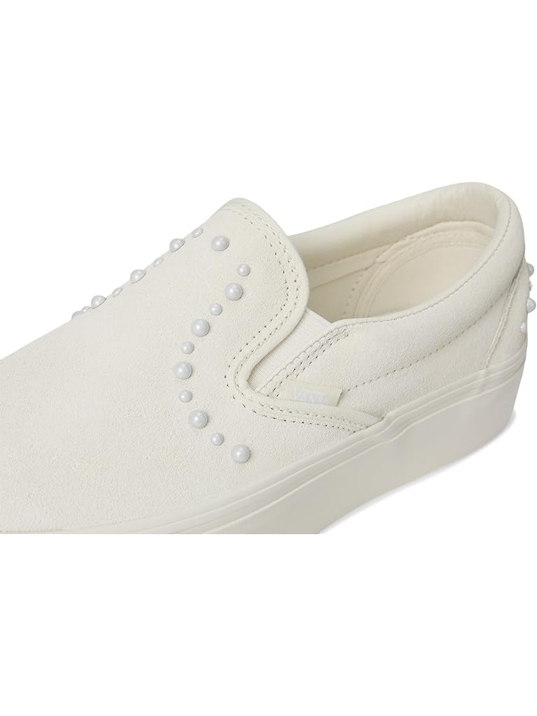 White Vans Classic Slip-On Platform