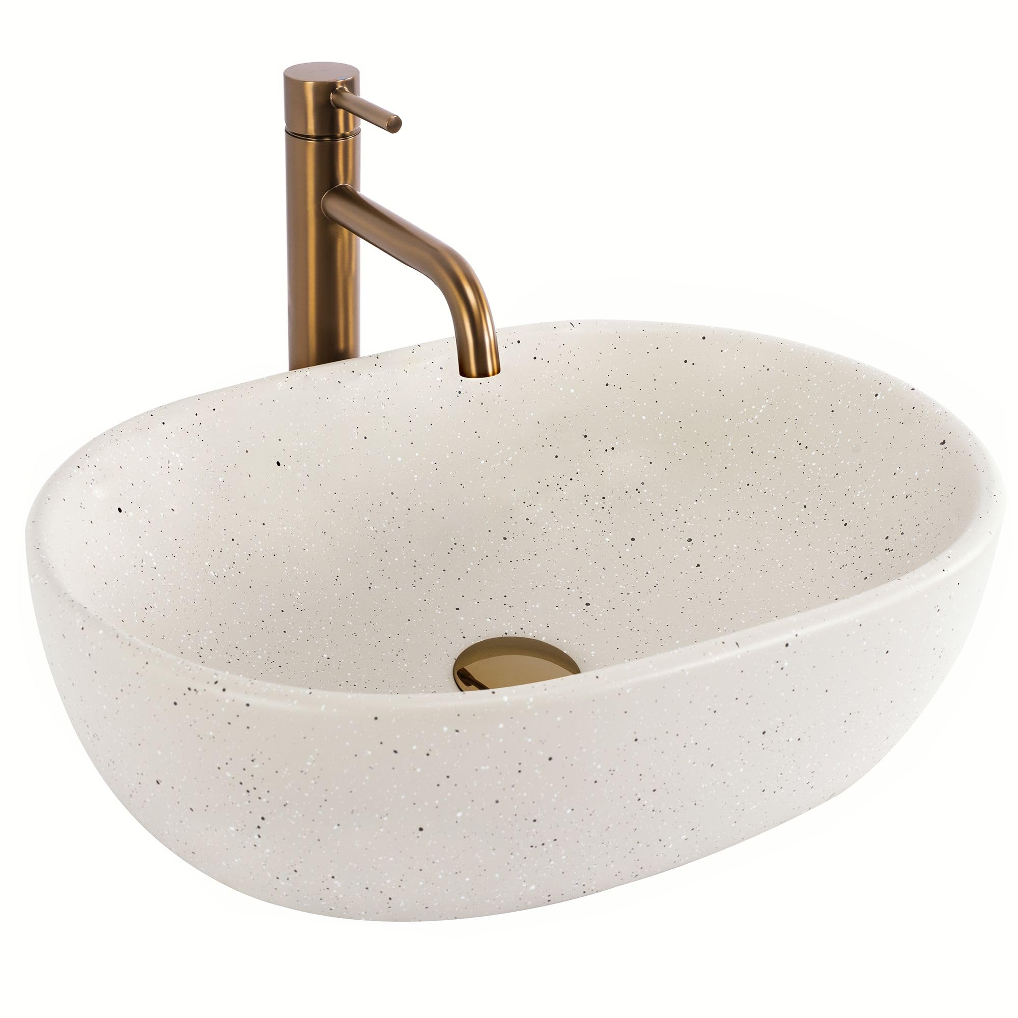 Lavabo Sobre Encimera Rea Amelia Sandy Beige 48X34,5X13,5Cm