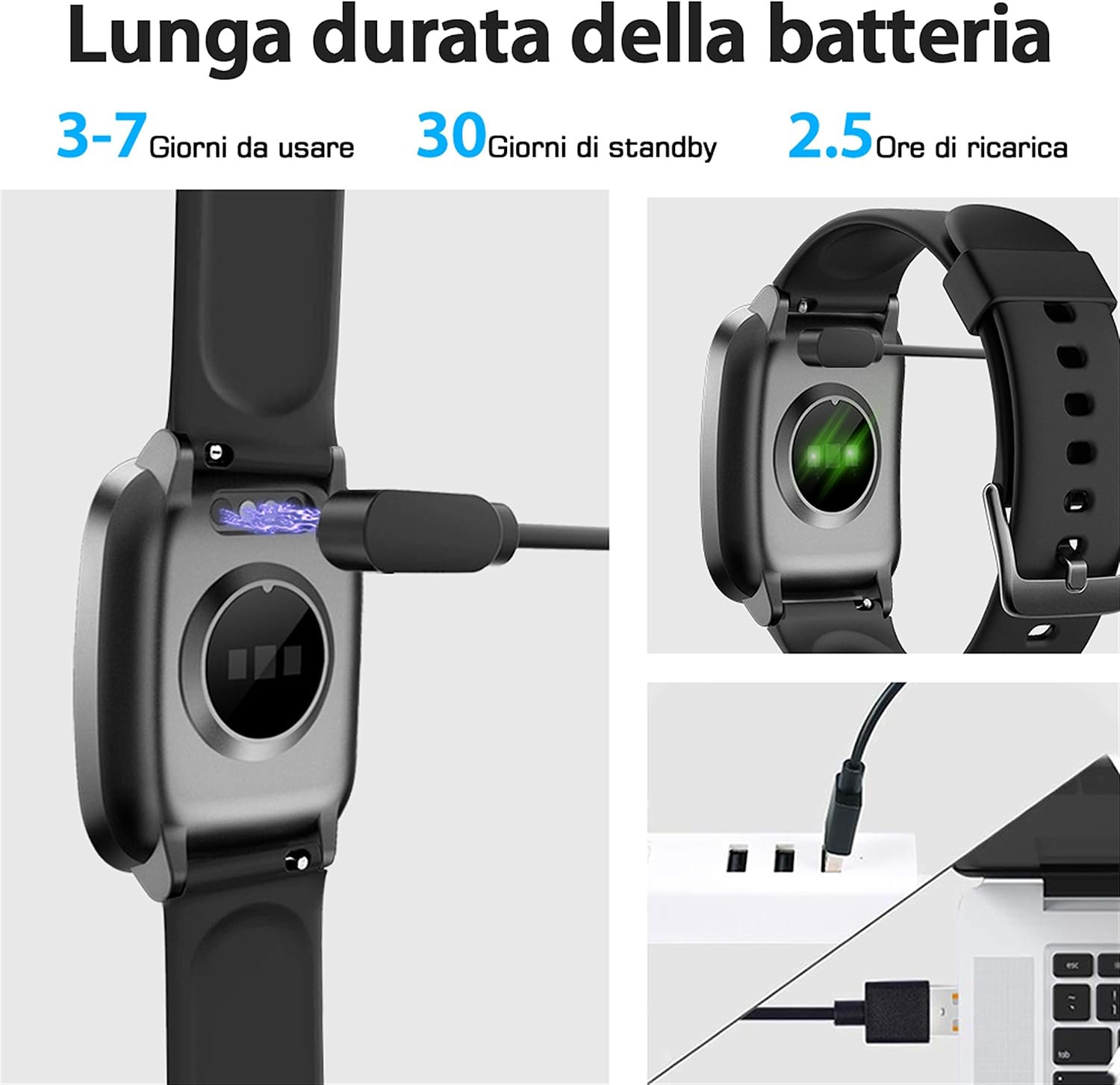ZOSKVEE Smartwatch, IP68 Impermeabile,Uomo Donna Fitness, 11 modalità Sportive, Monitoraggio del Battito Cardiaco Sonno Ciclo Mestruale Pedometro, Notifiche Whatsapp, Compatibile con Android/iOS ZOSKVEE Smartwatch, IP68 Impermeabile,Uomo Donna Fitness, 11 modalità Sportive, Monitoraggio del Battito Cardiaco Sonno Ciclo Mestruale Pedometro, Notifiche Whatsapp, Compatibile con Android/iOS