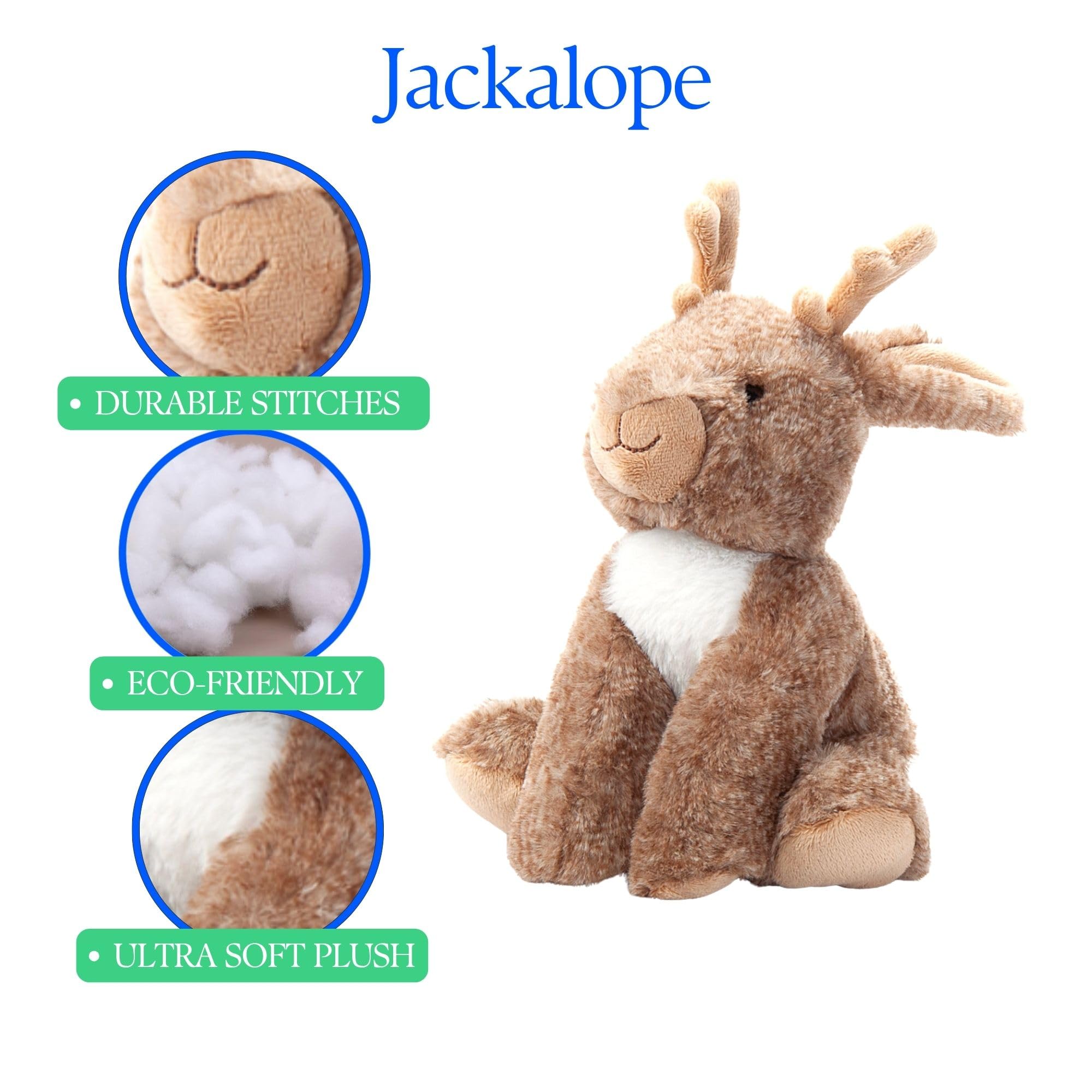 Amazon.com: The Petting Zoo Jackalope Stuffed Animal Plushie