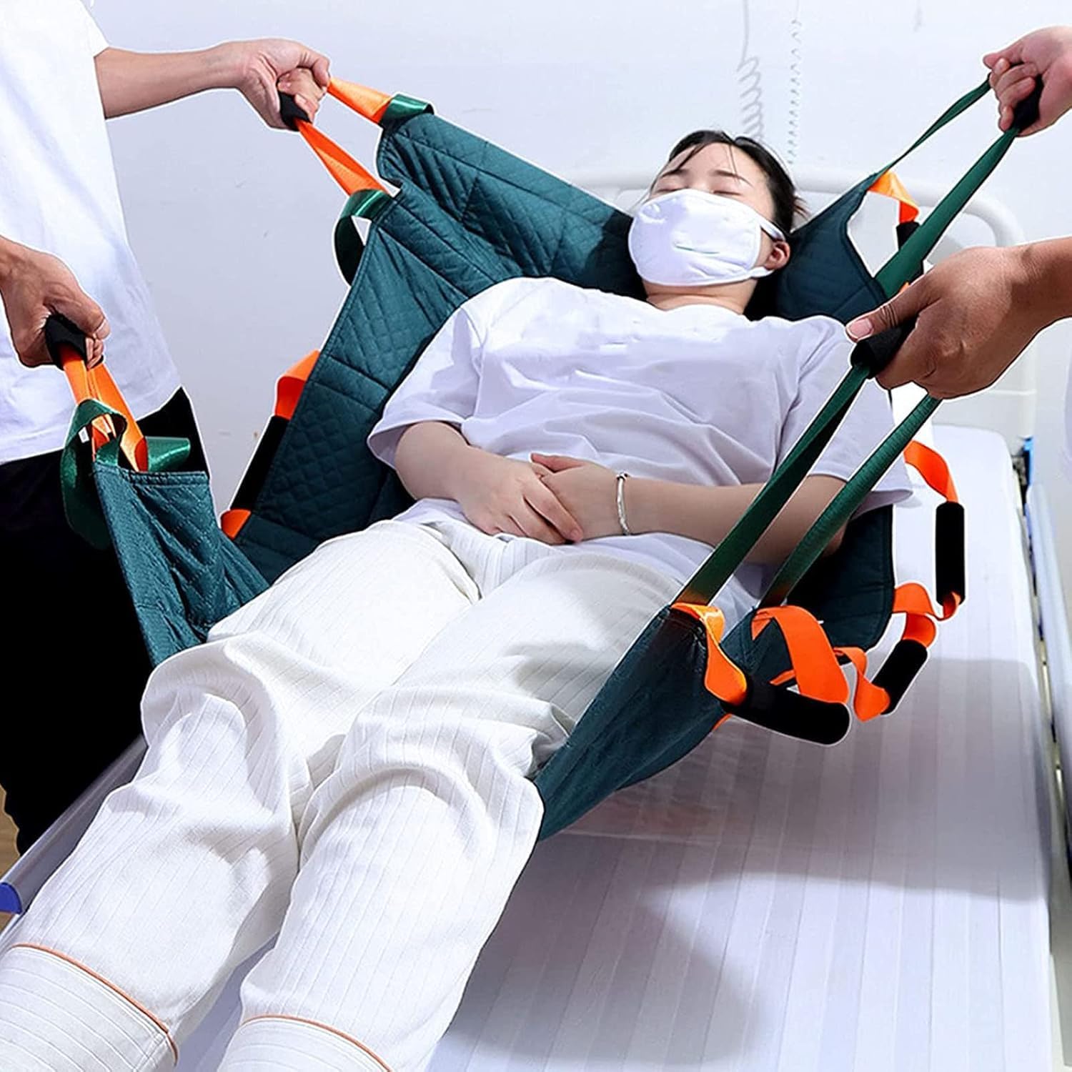 Cinturón de transferencia para pacientes, colchón de posicionamiento reutilizable con asas para levantar sillas de ruedas, ayuda a la movilidad para personas mayores