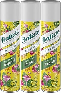 Batiste Dry Shampoo, Tropical Fragrance, Refresh Hair and Absorb Oil Between Washes, Waterless Shampoo for Added Hair Texture and Body, 6.73 OZ Dry Shampoo Bottle