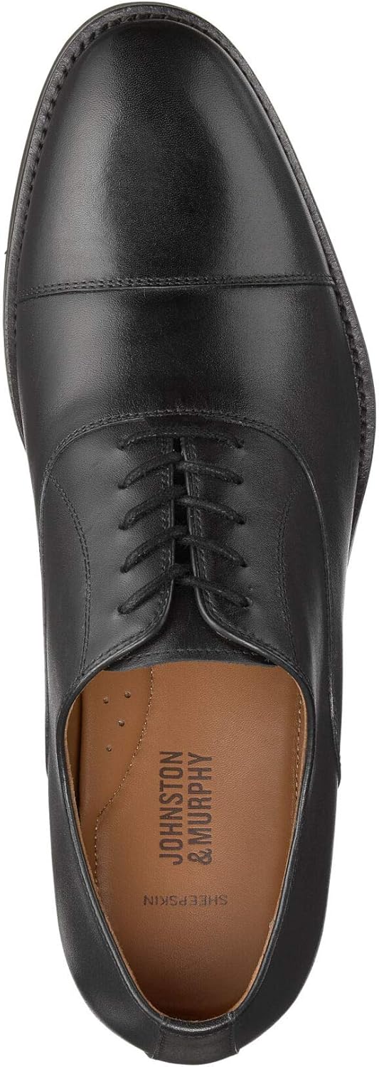 Johnston & Murphy Men's Carlson Cap Toe Black Italian Calfskin 9.5 M US - Image 2