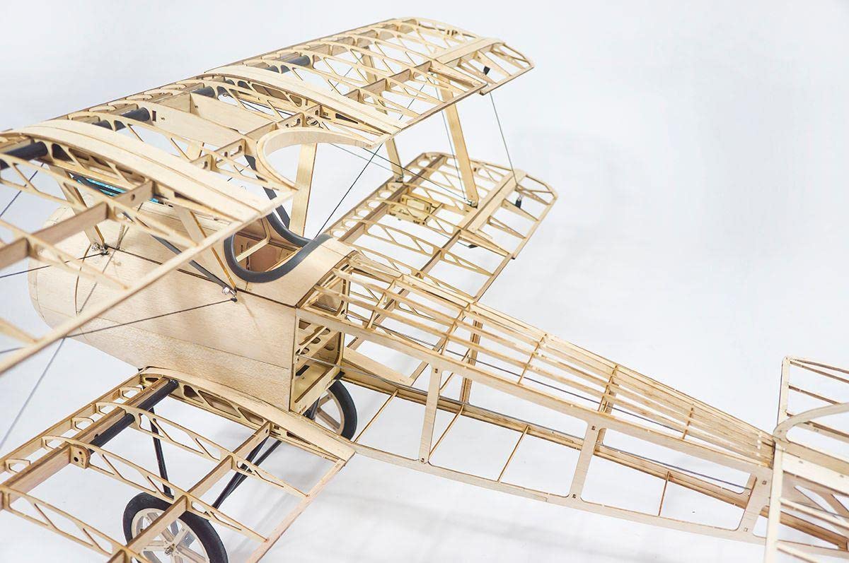 Torcster 215351 Sopwith Camel 1200mm Holzbaukasten Brushless Flugzeug Neuheit 2022 Balsa Modellflugzeug für RC Bausatz DIY, gelaserte Balsa Sperrholz Holz Bauteile Holzmodell Flugzeug