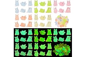 KIMOBER Glow-in-the-Dark Mini Resin Pigs