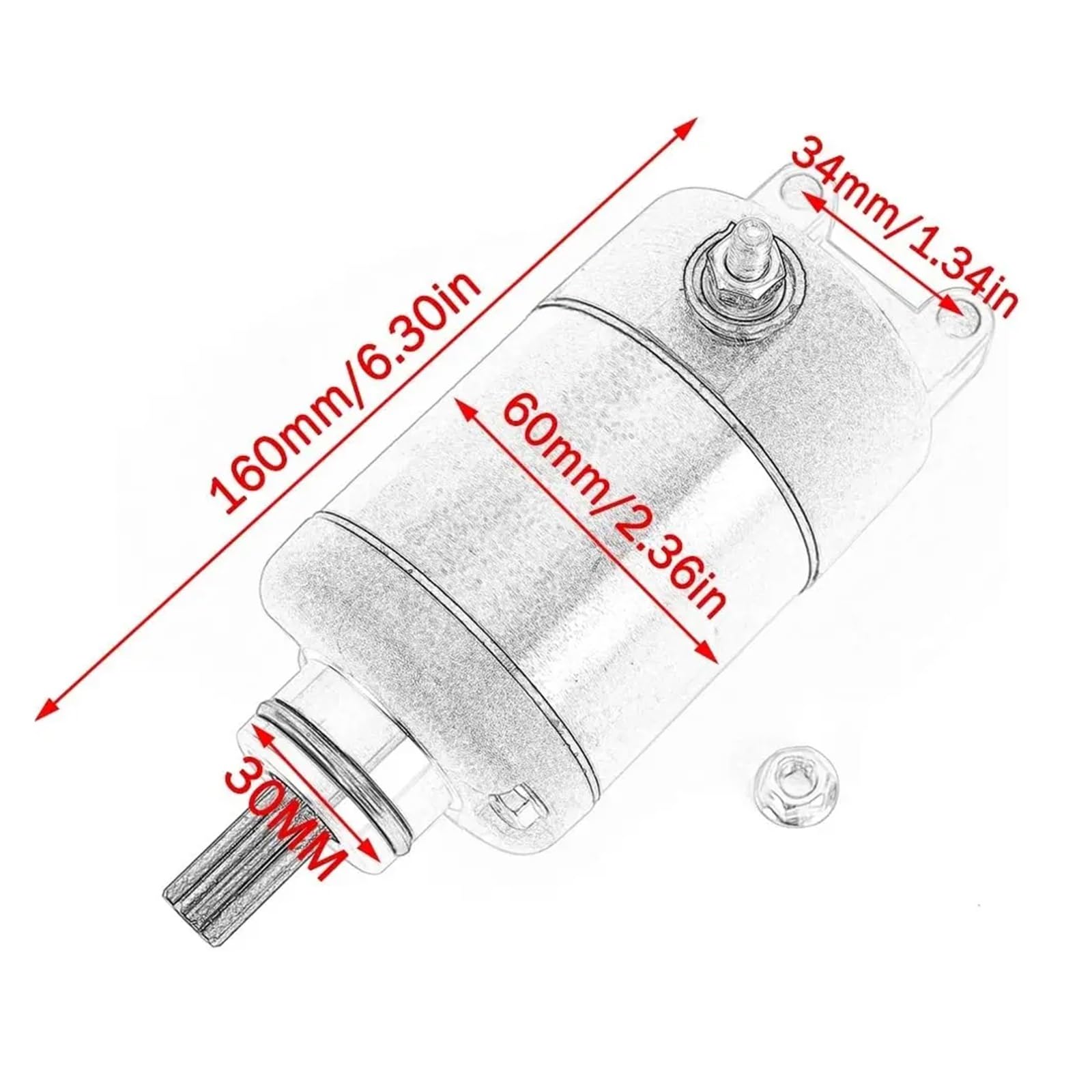 Motor De Arranque Para CBR600 CBR600F CBR600F4 CBR600F4i CBR600FS CBR600FR Para Sport Para Racing Edition 31200-MBW-611 Motor De Arranque Eléctrico