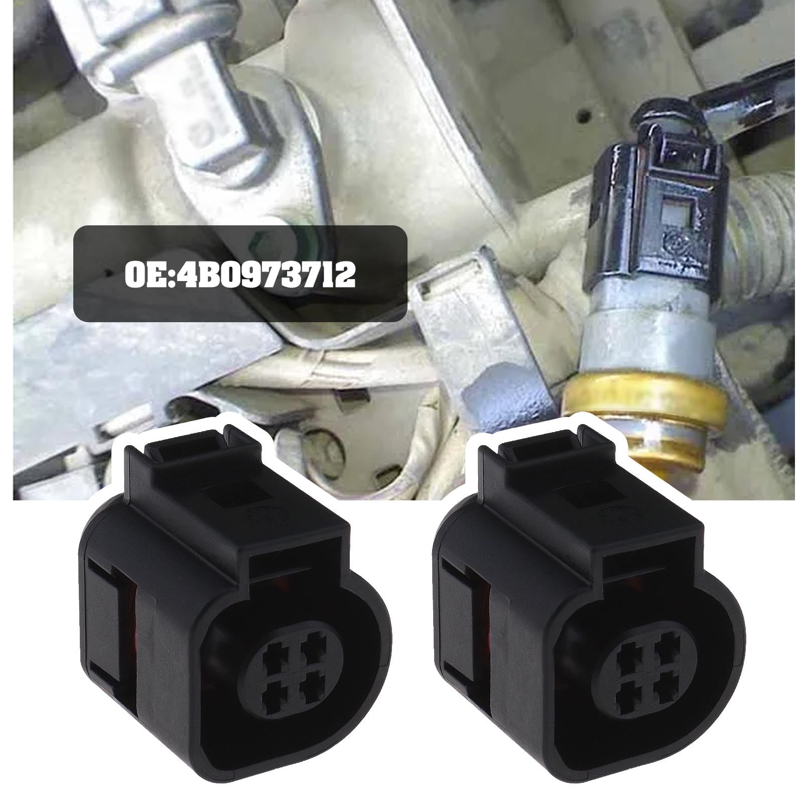 ECSiNG 4-poliger Temperatursensor Kabelbaum 30883623 - Kompatibel Mit Opel Movano Vivaro A Ab 2000