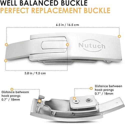Miniatura 4 de Hebilla de palanca de acero inoxidable para cinturones de levantamiento de pesas  Hebilla de palanca de repuesto para cinturones de levantamiento de
