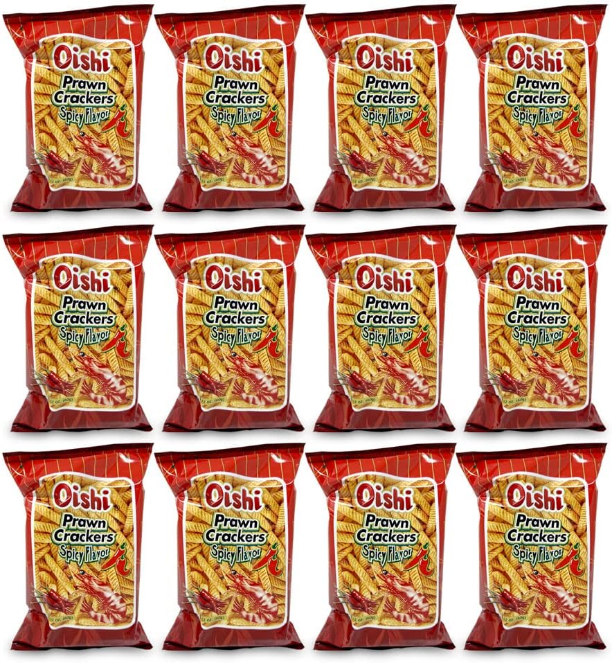 Prawn Crackers Spicy Flavor 60g Pack of 10