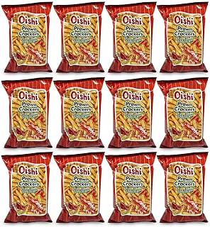 Oishi Prawn Crackers Spicy Flavor 60g Pack of 10