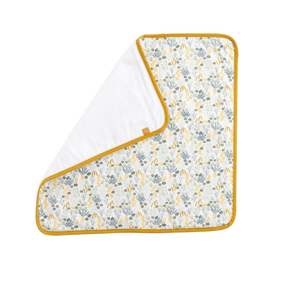 Sauthon Wickelauflage + Frottee-Handtuch Spazieren | 100 % Baumwolle, maschinenwaschbar zur Geburt | 68 x 52 cm