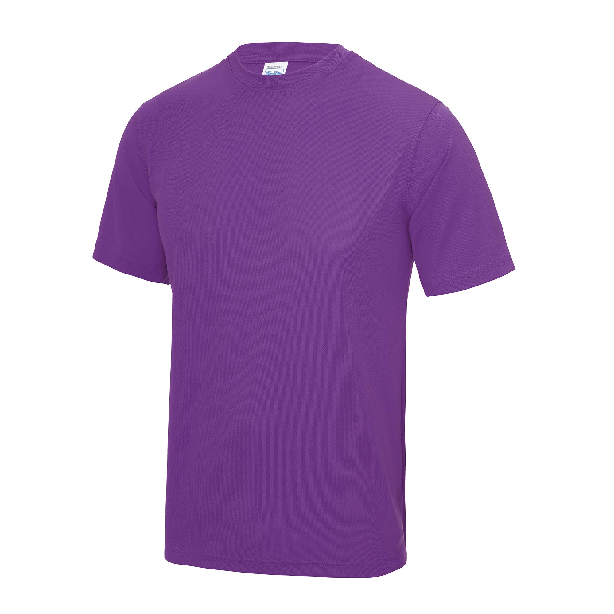 Just Cool Mens Performance Plain T-Shirt (XL) (Magenta Magic)