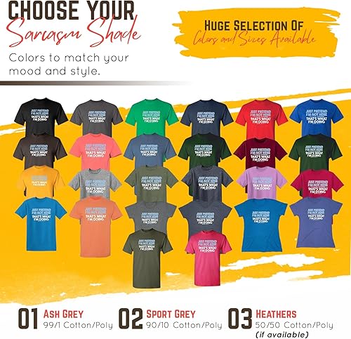 Miniatura 3 de Camiseta divertida sarcástica con texto en inglés "Just prettend I'm Not Here"