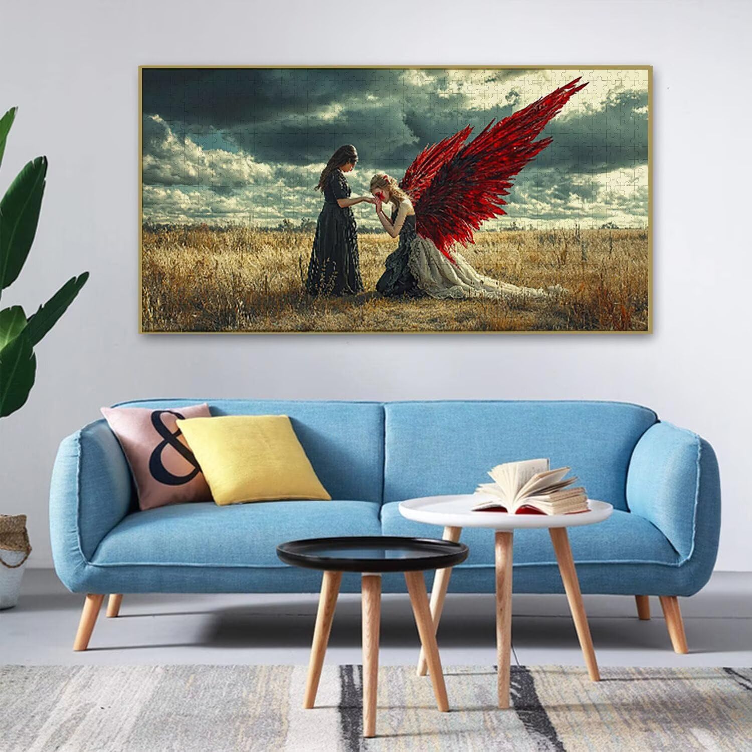 Puzzle dla dorosłych 1312 elementów kobieta anioł 156 x 28 cm niemożliwe trudne wyzwanie, puzzle dla dorosłych gra edukacyjna wyzwanie zabawki 1312 elementów puzzli dla dorosłych, kreatywny prezent