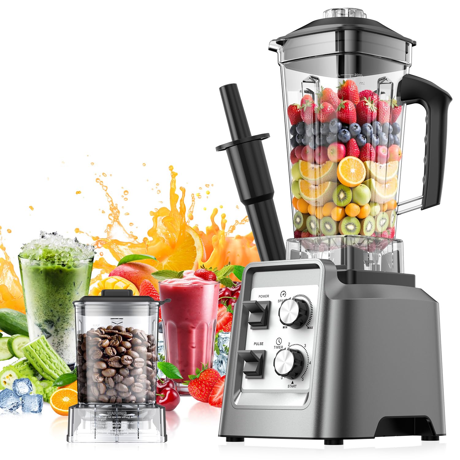 Amazon.com: Blender for Smoothies, Blender with 68Oz. Pitcher