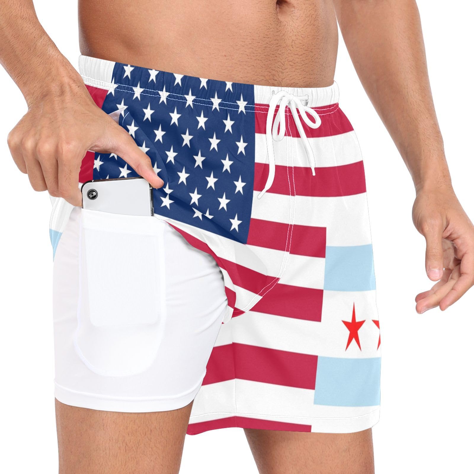 Traje de baño para hombre Yuiboo resistente talla S repelente al agua 8