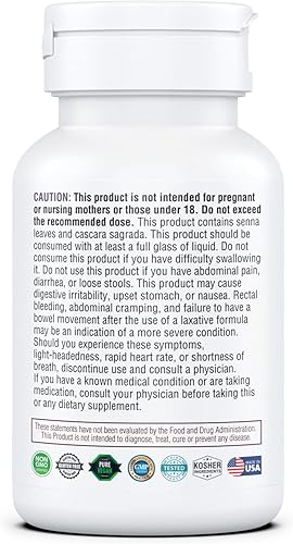 Miniatura 3 de CAGA MAXXX (hombres/hombres) Advanced Gut Cleanse Detox para mujeres y hombres – con cáscara sagrada, cáscara de psyllium, hoja de senna