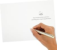 Vista 7 de Hallmark Tarjetas de Navidad en caja, cascanueces verdes (16 tarjetas y 17 sobres)