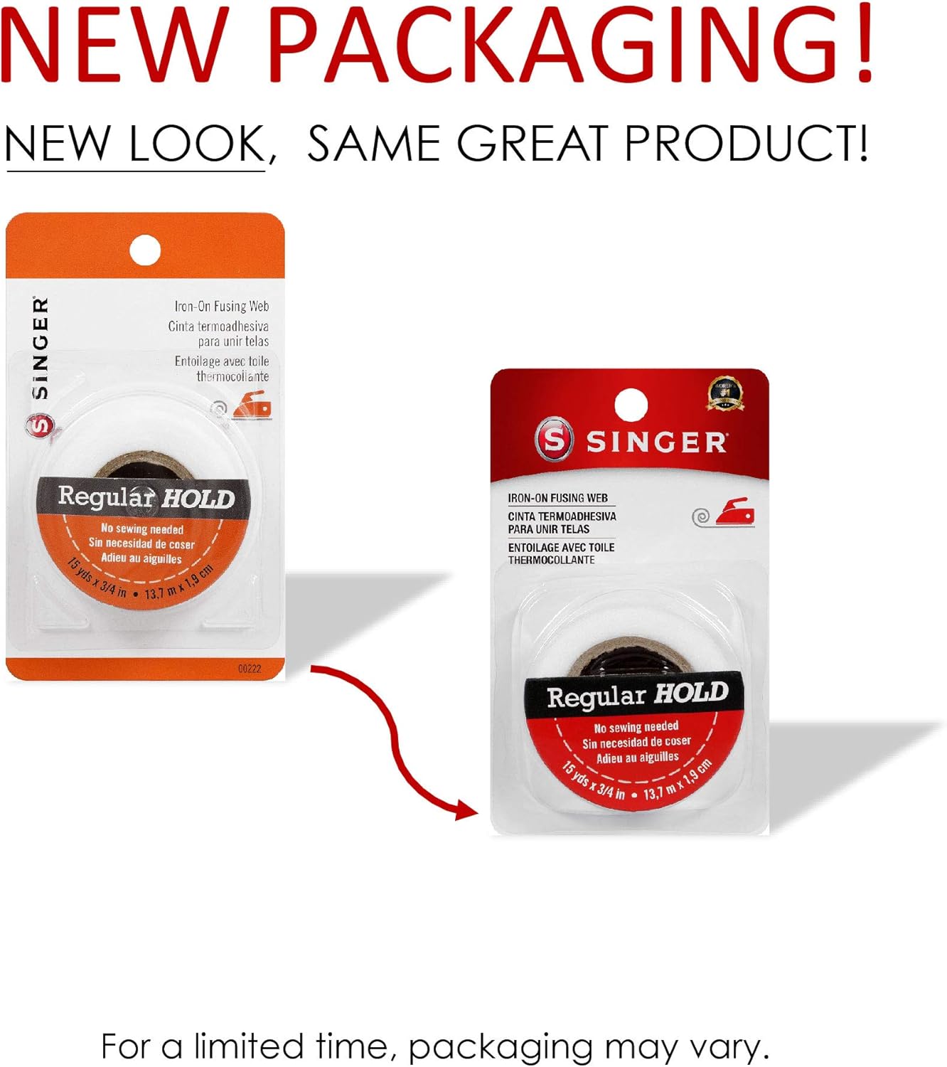 SINGER Iron-On Fusing Web 1-Pack 3/4" x15 Yards