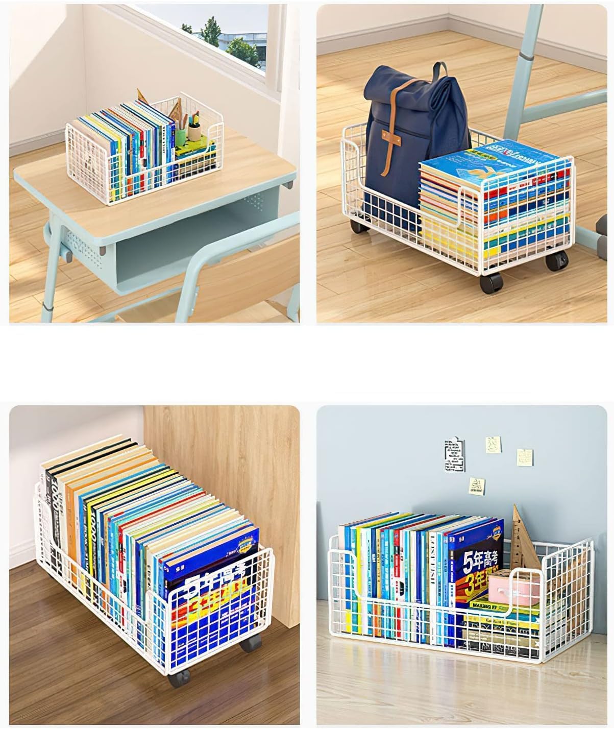 ファイルワゴン ファイル収納 本棚 本立て キャスター付き 物品棚 移動棚 スリム1段 4段 デスク周りをスッキリ整頓 卓上 絵本