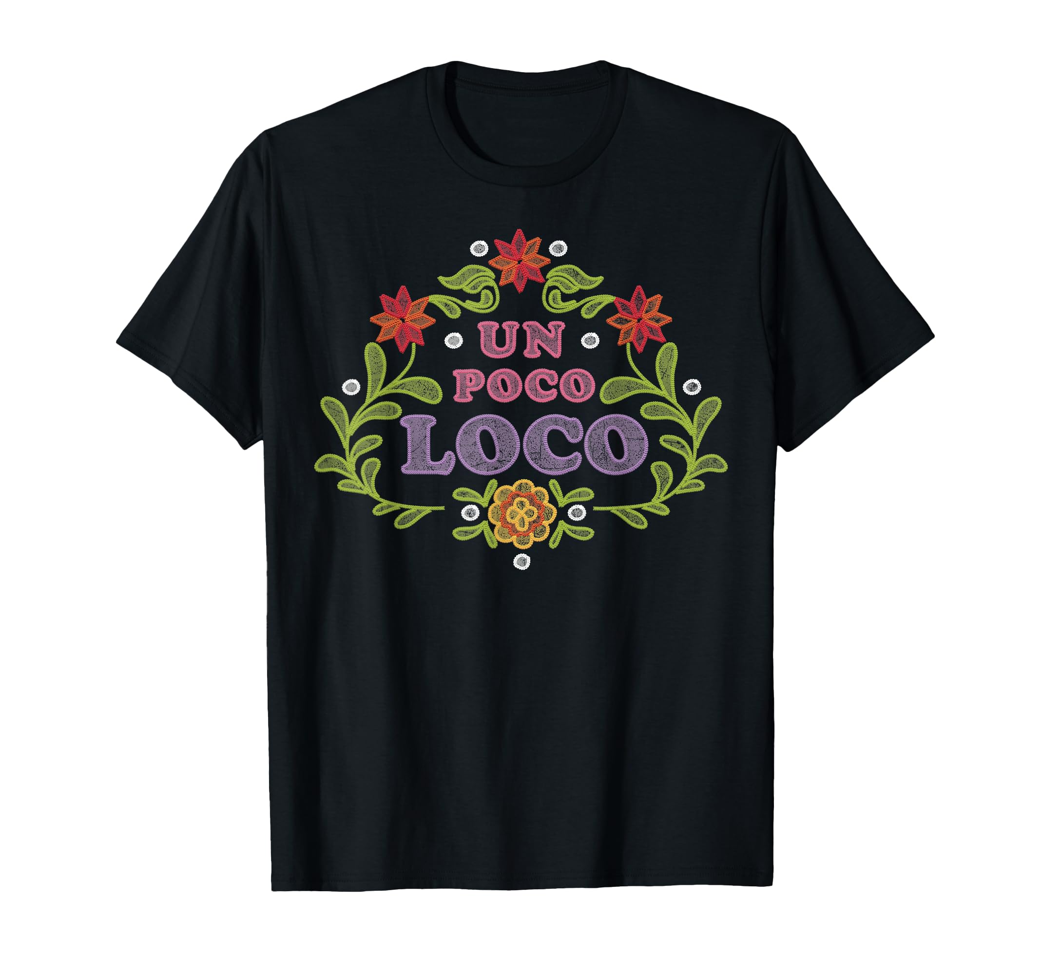 Pixar Coco Un Poco Loco Embroidery T-Shirt Small