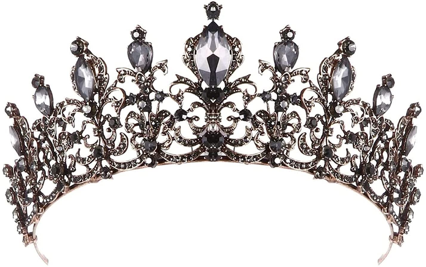 Coronas para Mujeres, Tiaras de Bodas y Coronas de Metal Princesa Tiara para Novia Cristal cumpleaños quinceañera Concurso Puppieces