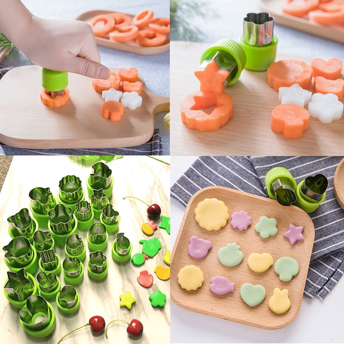 キャラクター型お弁当グッズ　クッキー型　匿名配送 Amazon.co.jp: クッキー 型 型抜き お弁当 キャラ弁 グッズ のりパンチ