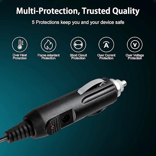Miniatura 3 de Jantoy Car DC Adapter Compatible with Uniden Bearcat BC70XLT BC250D BC296D Radio Scanner Power Cabl