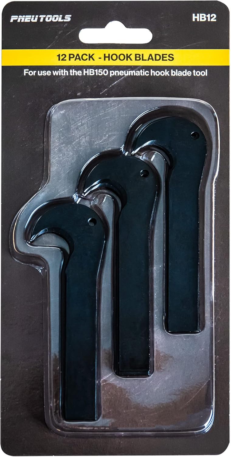 PneuTools HB12 Hook Blades 12-pack (For use with the HB150 Hook Blade Tool)
