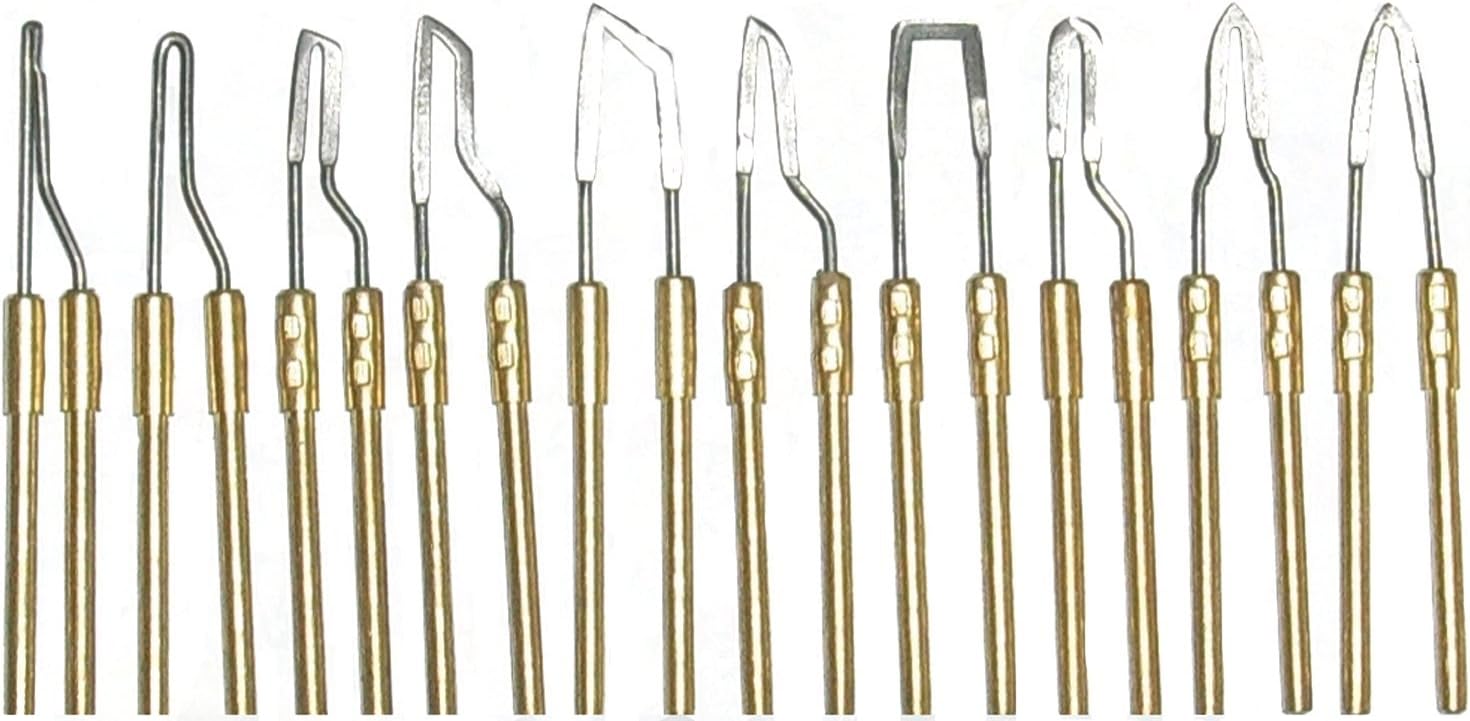 BURNMASTER Pen, 10-Tips, Patch Cord, and Adapter by MASTERCARVER. Fits, Burnmaster, Detail Master, Colwood, PJL (Optima), Nibs and Razertip.