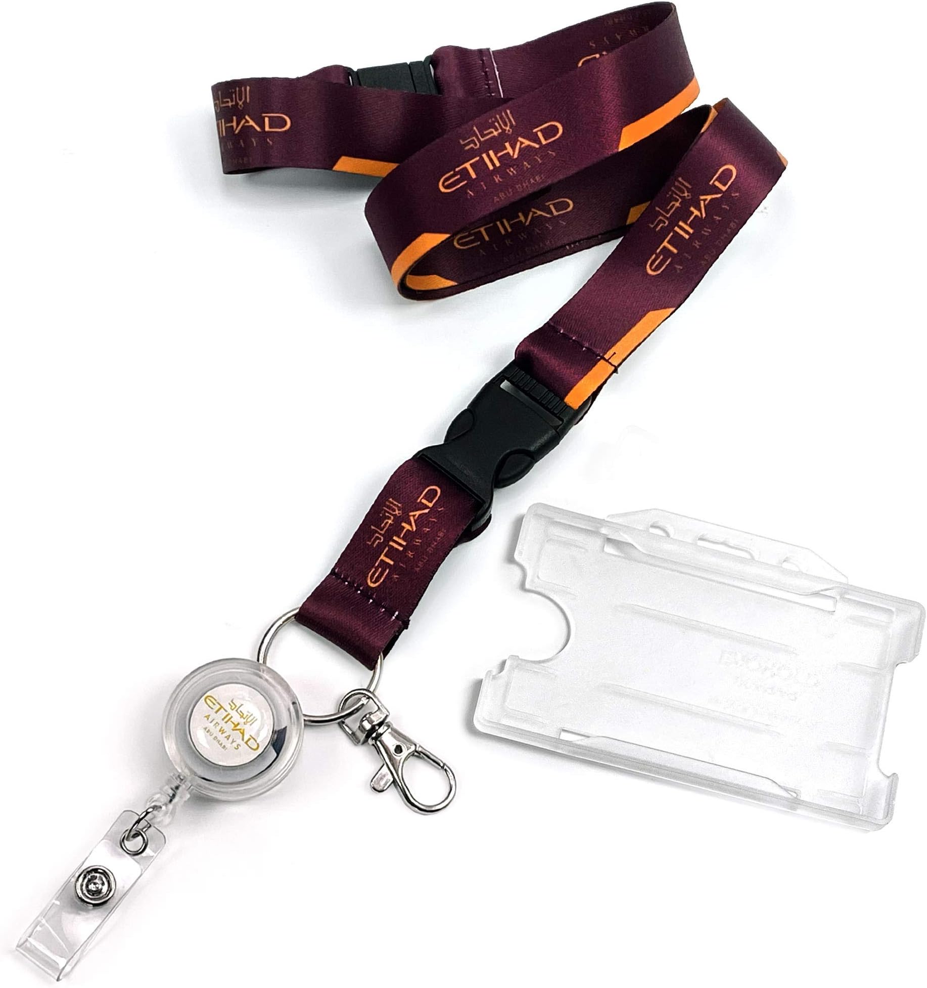 Etihad Airways Logo Dye Sublimation Lanyard Set