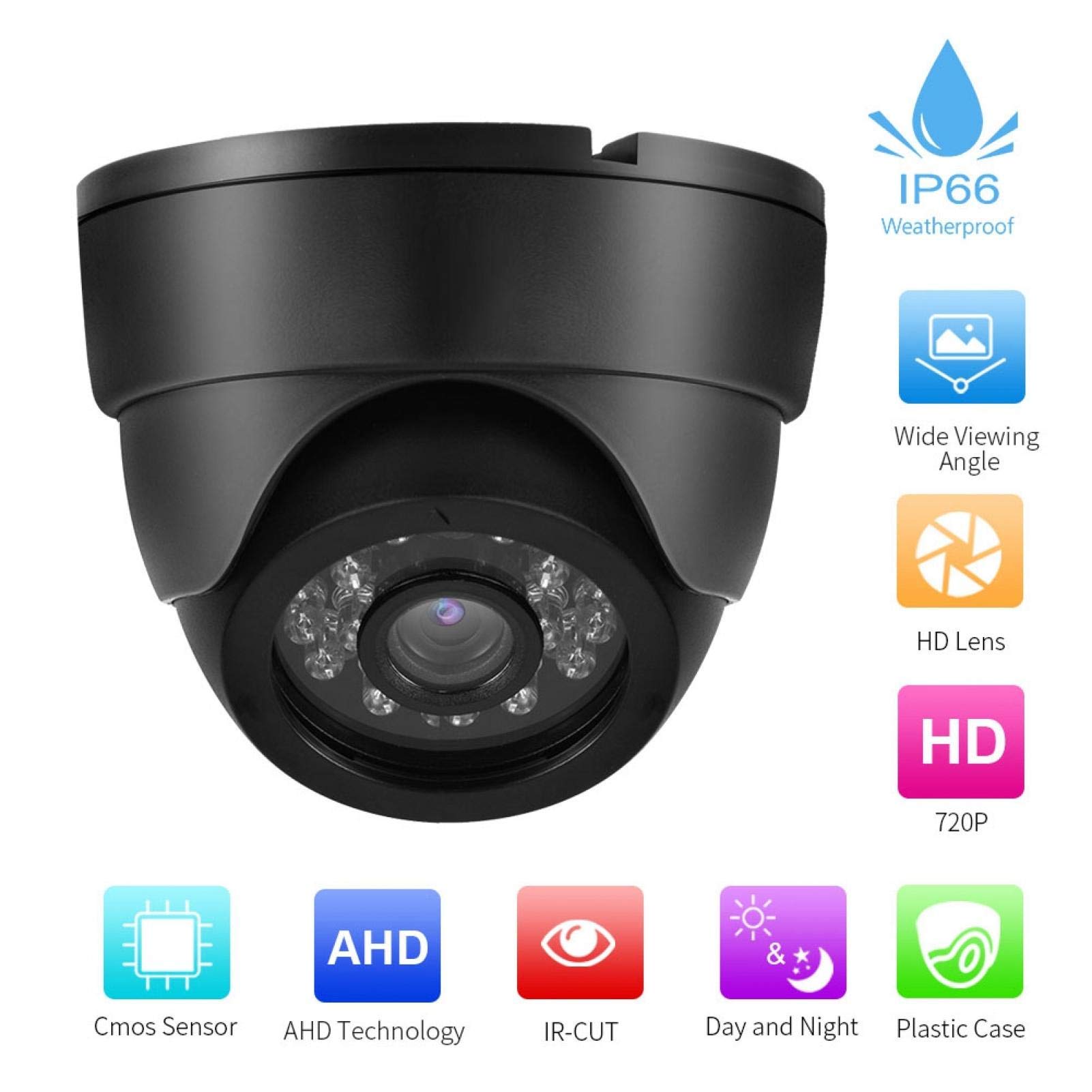 Amazon.co.jp: 防犯カメラ、耐久性のあるカメラ監視24赤外線720P赤外線