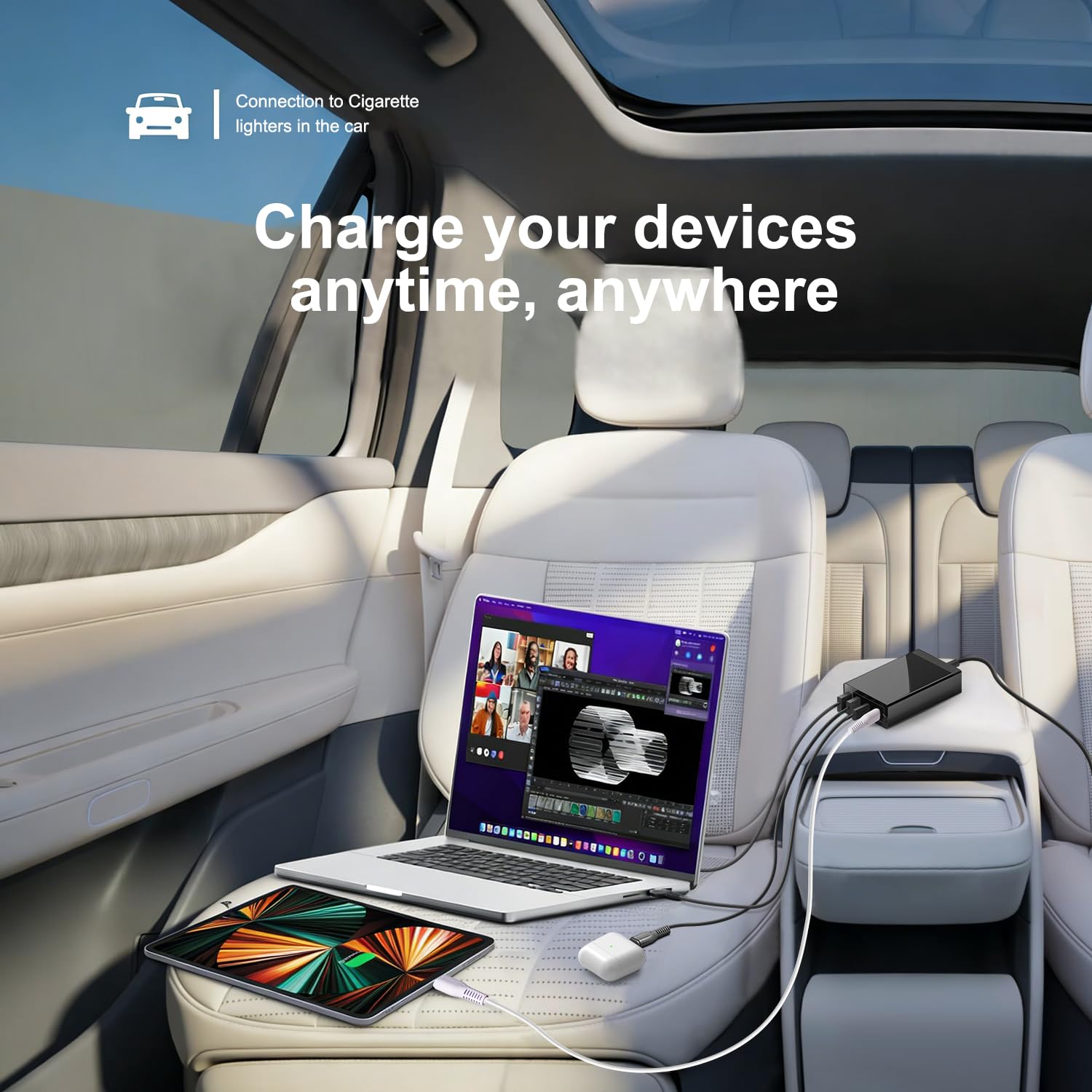 TAIFU 140W USB C Caricabatterie da Auto, 28V 5A Ricarica Rapida PD 3.1, Alimentatore Caricatore USB per Accendisigari con Porte Multiple per MacBook/iPad/iPhone 17 Pro Max 40W/ Samsung S25/ Laptop
